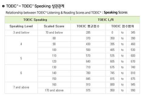 토익스피킹 점수 등급